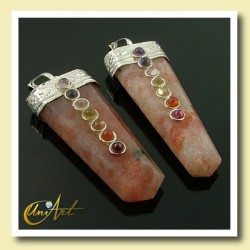 Colgante de los 7 Chakras - Piedra Sol