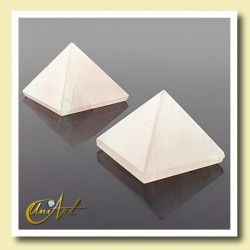 quartz pyramid, 2cm - Rose Quartz