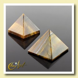 Pirámide de 2 cm en minerales - Ojo de Tigre