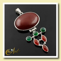 Colgante con bisagra - Carneola