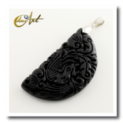 Dragon or Fénix Chinese pendant of bian stone - Fenghuang