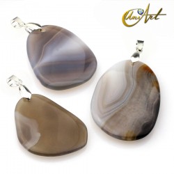 Grey agate pendant