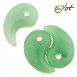 Yin or Yang Pendant - Green Aventurine
