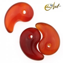 Colgante Yin o Yang - Carneola