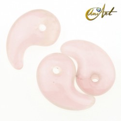 Colgante Yin o Yang - Cuarzo Rosa