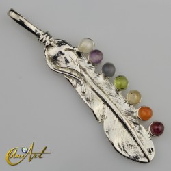 Pendant with chakras stones