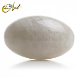 White quartz Shiva-lingam