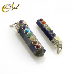 Pencil Point Pendant for the Chakras balance - Lapis Lazuli