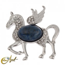 Pegaso, colgante con piedras semipreciosas - Lapislázuli