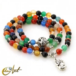 Pixiu 3-strand bracelet - Money - Multicolor