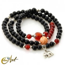 Multilayer bracelet - elephant - Black