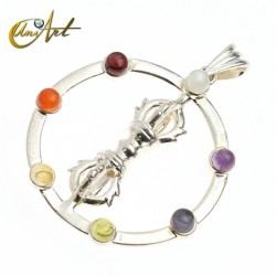 Chakras pendant - Tibetan Dorje