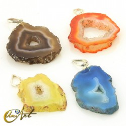 Lot of 8 sheets agate pendant