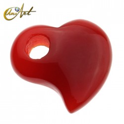 Sodalite, onyx or carnelian heart pendant - Carnelian