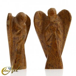 Ángel de la Sabiduría de Cuarzo Dorado o Jaspe Coquina, representa al Arcángel Jophiel - Jaspe coquina