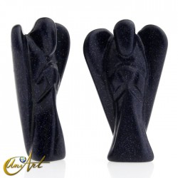 Ángel tallado en Piedra Oro o Piedra Oro lila - Piedra Oro Lila