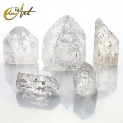 Rainbow quartz tips - 100 grams