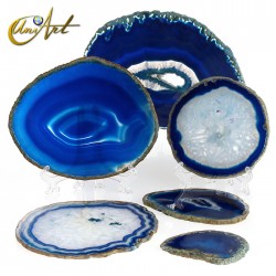 Lámina de Ágata azul - 150 gramos