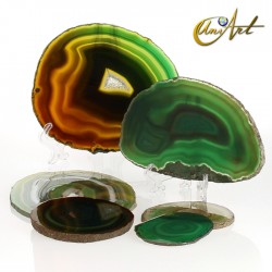 Ágata verde en lámina - 50 gramos