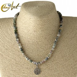 Tree of Life necklace - Moss Agate