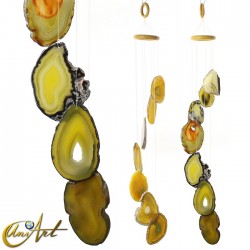 Mensajero del Viento de Ágata - Limón