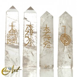Reiki obelisk conductive in quartz - Crystal Quartz