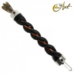 Varita de poder de madera con ángel - Labradorita