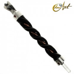 Varita de poder de madera con ángel - Piedra Luna