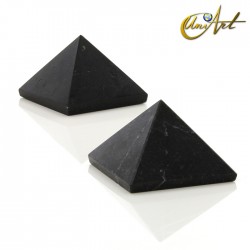 Pirámide de 2,5 cm - piedras naturales - Turmalina Negra