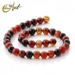 Tiras de ágata marrón - miracle - 10 mm