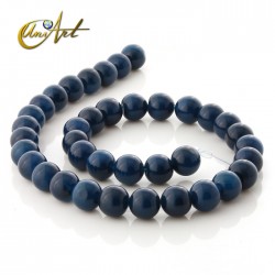 Bolas de ágata azul oscuro - 10 mm