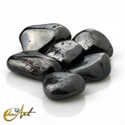 Hematites tumbled stones in packet of 200 grs