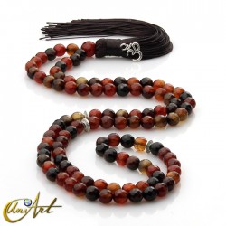 8 mm agate beads tibetan Buddhist Mala - Ágata miracle