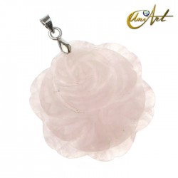 Rose Pendant - Rose Quartz