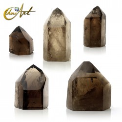Points of smoky quartz - 80 grams