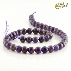 Amatista - abalorios - 8 mm