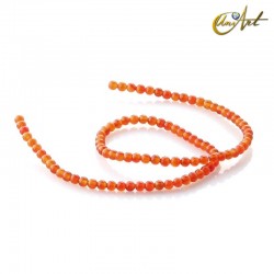 Carneola - bolas agujereadas - 4 mm