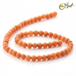 Aventurina naranja - cuentas para enfilar - 6 mm