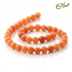 Aventurina naranja - cuentas para enfilar - 10 mm