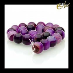 Bolas de ágata morada - 16 mm