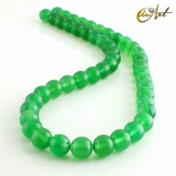 Abalorios de Ágata Verde - 8 mm