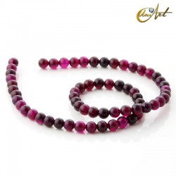 Cuentas de ágata cereza - 6 mm