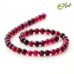 Cuentas de ágata cereza - 8 mm