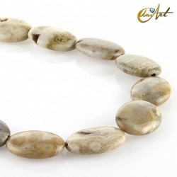 Oval Ocean Jasper Beads - 25 mm