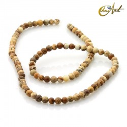 picutre Jasper beads - round - 4 mm