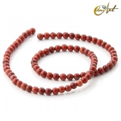 Bolas de jaspe rojo - 4 mm