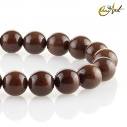 Brown jade balls - 14 mm