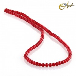Jade Carmine beads - 3 mm
