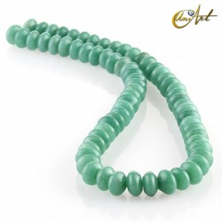 Corte rondelle de jade verde - 10 mm