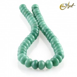 Corte rondelle de jade verde - 12 mm